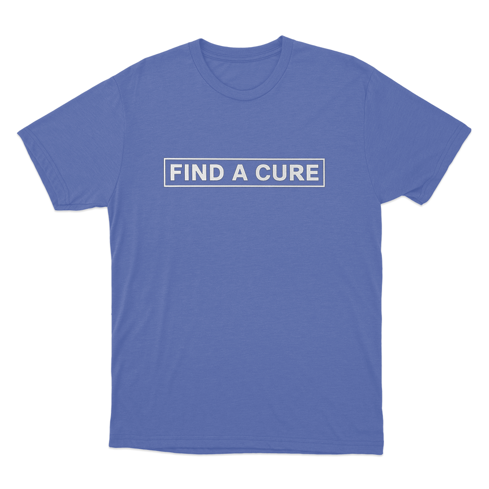 Find A Cure Unisex T Shirt Blue Find A Cure Unisex T Shirt Blue
