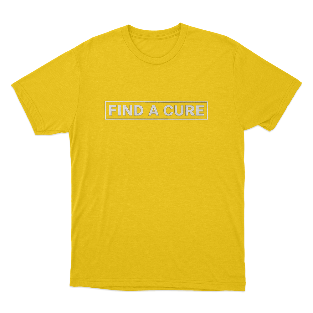 Find A Cure Unisex T Shirt Yellow Find A Cure Unisex T Shirt Yellow