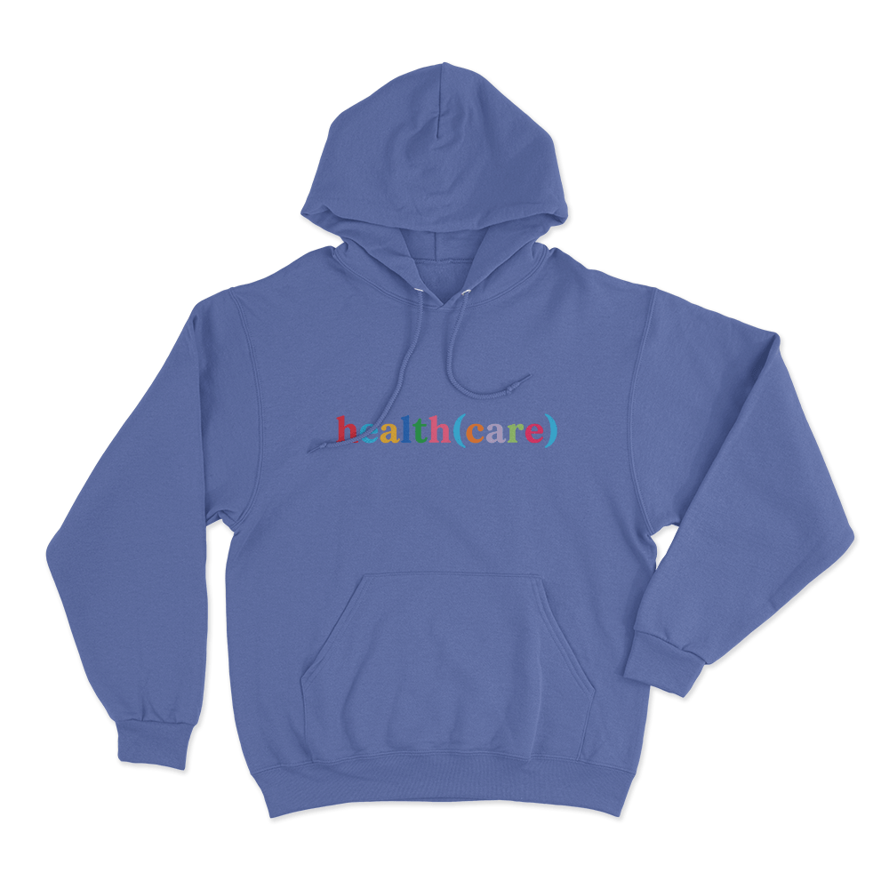 Health(Care) Unisex Hoodie Blue HealthCare Unisex Hoodie Blue