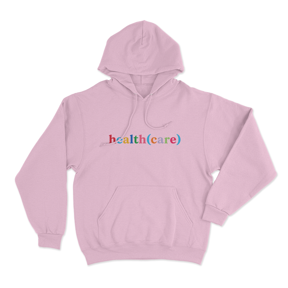 Health(Care) Unisex Hoodie Pink HealthCare Unisex Hoodie Pink