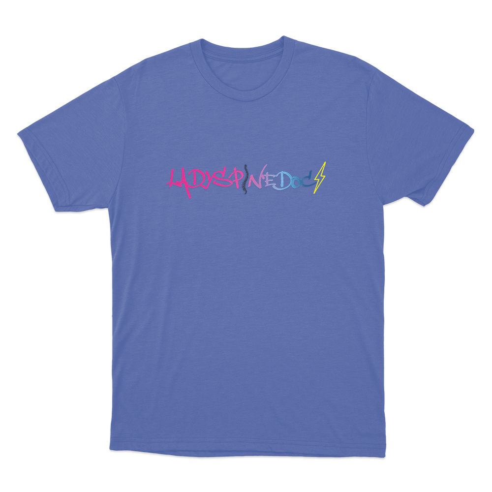 Lady Spine Doc Logo Unisex T Shirt Blue Lady Spine Doc Logo Unisex T Shirt Blue