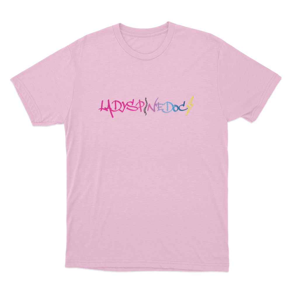Lady Spine Doc Logo Unisex T Shirt Pink Lady Spine Doc Logo Unisex T Shirt Pink