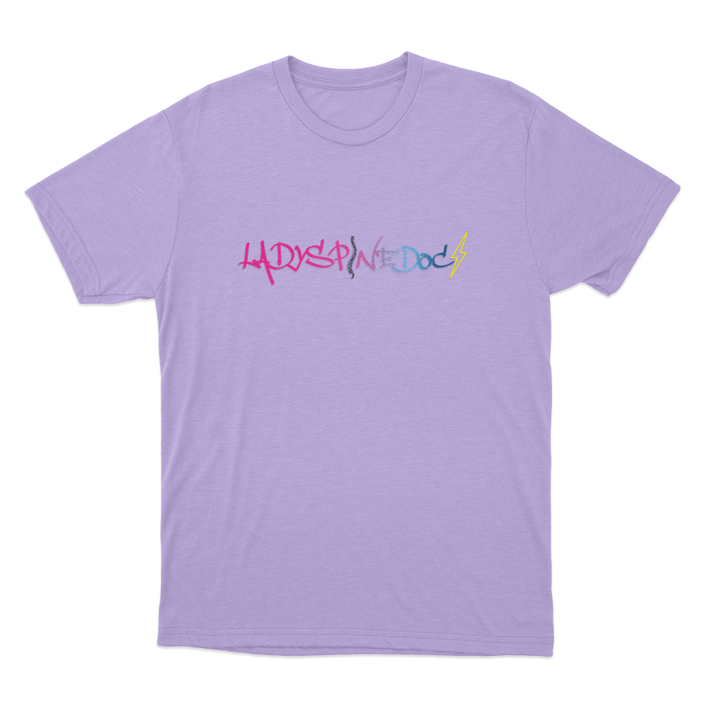 Lady Spine Doc Logo Unisex T Shirt Purple Lady Spine Doc Logo Unisex T Shirt Purple
