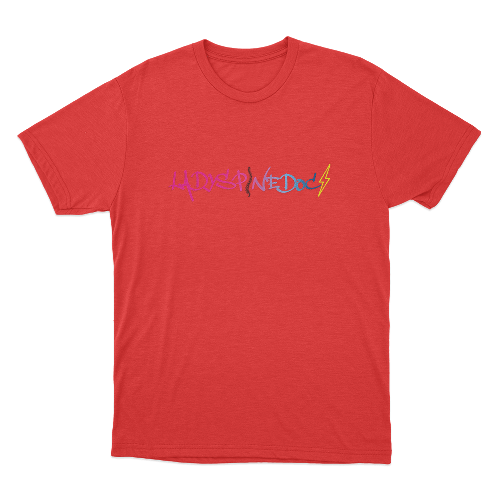 Lady Spine Doc Logo Unisex T Shirt Red Lady Spine Doc Logo Unisex T Shirt Red
